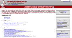 Desktop Screenshot of infomercialwatch.org