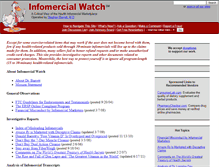 Tablet Screenshot of infomercialwatch.org